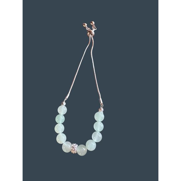 GH Bass Co Jade Beaded Bolo Lariat Bracelet Harmony Serenity - Picture 11 of 13